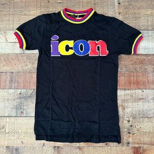 FWRD Denim Boys Size Small Icon Short Sleeve T-Shirt Modern Black